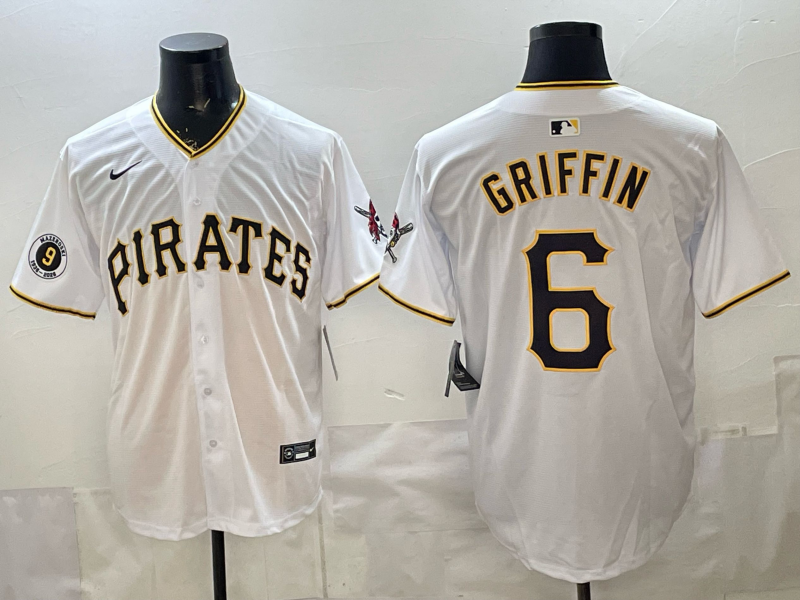 Men Pittsburgh Pirates #6 Griffin white Game 2026 Nike MLB Jersey 0401002